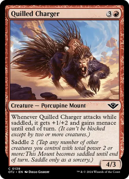 Quilled Charger, Outlaws of Thunder Junction — Magic: The Gathering card