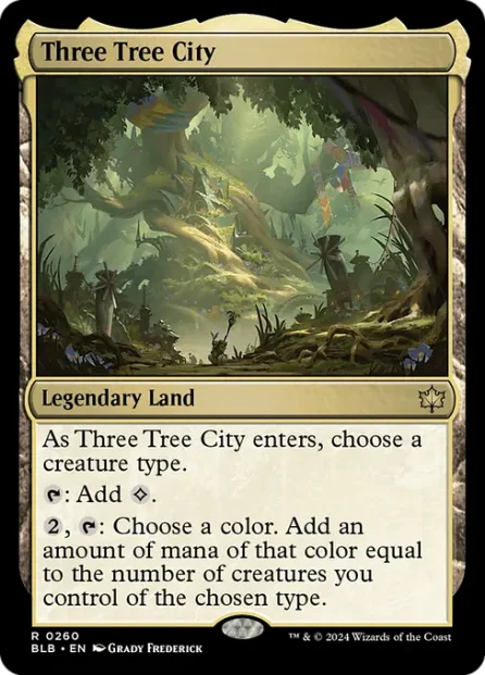 Three Tree City, Bloomburrow — Magic: The Gathering card