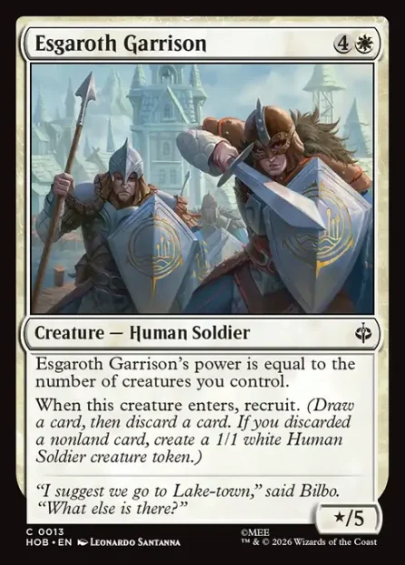 Esgaroth Garrison, The Hobbit — Magic: The Gathering card