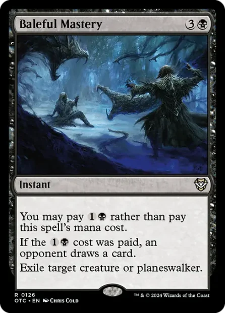 Baleful Mastery, Outlaws of Thunder Junction Commander — Magic: The Gathering card