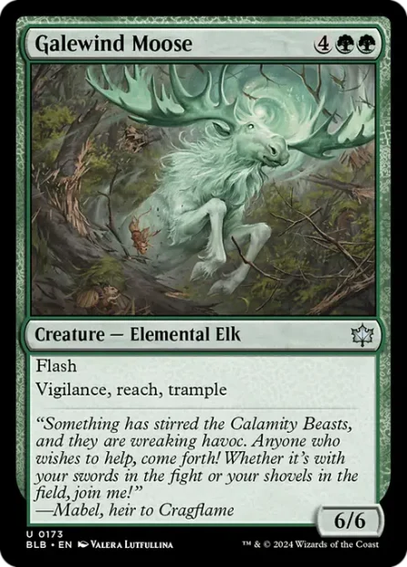Galewind Moose, Bloomburrow — Magic: The Gathering card