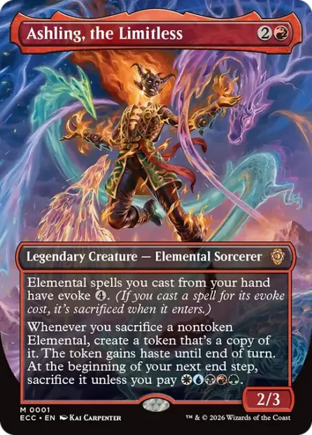 Ashling, the Limitless, Lorwyn Eclipsed Commander — Magic: The Gathering card