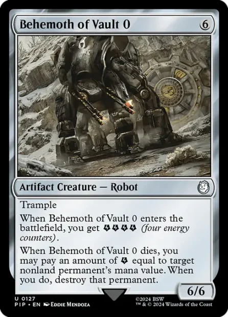 Behemoth of Vault 0, Fallout — Magic: The Gathering card