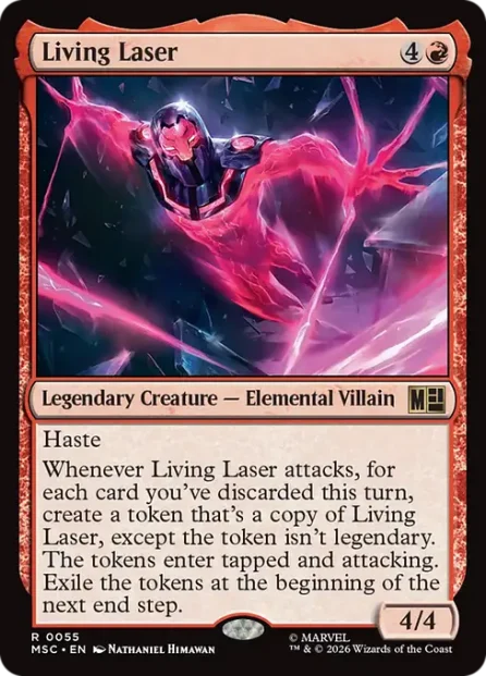 Living Laser, Marvel Super Heroes Commander — Magic: The Gathering card