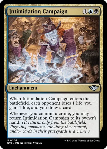 Intimidation Campaign, Outlaws of Thunder Junction — Magic: The Gathering card