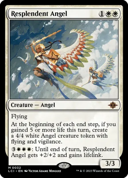 Resplendent Angel, The Lost Caverns of Ixalan — Magic: The Gathering card