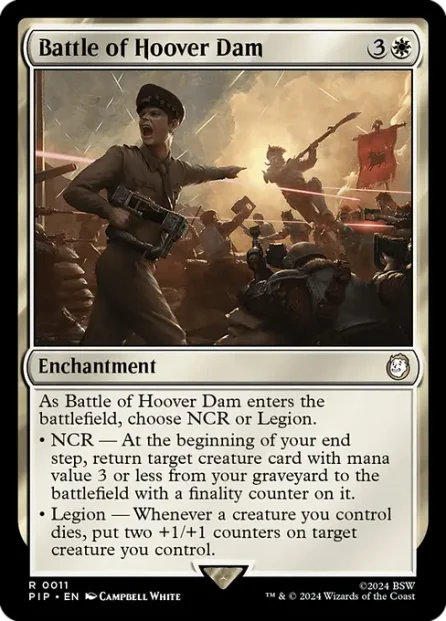Battle of Hoover Dam, Fallout — Magic: The Gathering card