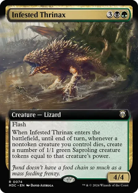 Infested Thrinax, Modern Horizons 3 Commander — Magic: The Gathering card