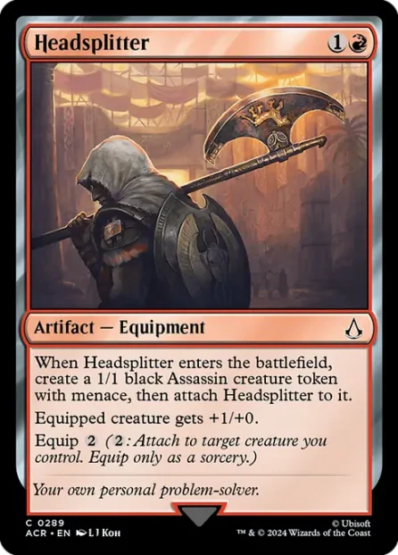 Headsplitter, Assassin's Creed — Magic: The Gathering card