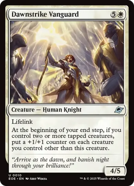 Dawnstrike Vanguard, Edge of Eternities — Magic: The Gathering card