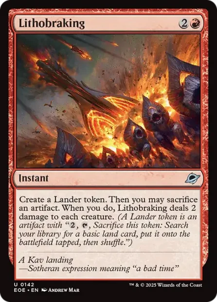 Lithobraking, Edge of Eternities — Magic: The Gathering card