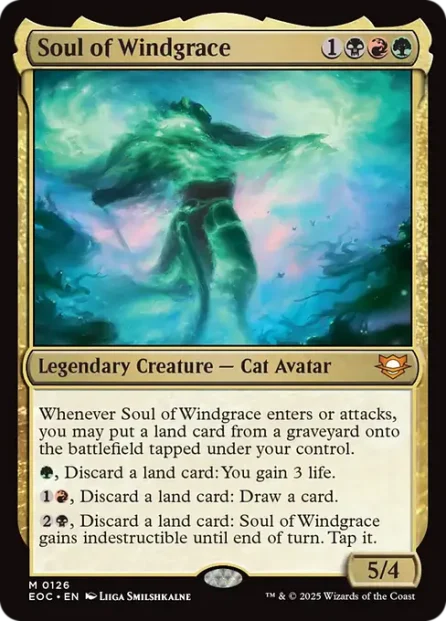 Soul of Windgrace, Edge of Eternities Commander — Magic: The Gathering card