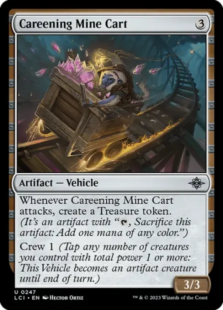Careening Mine Cart, The Lost Caverns of Ixalan — Magic: The Gathering card