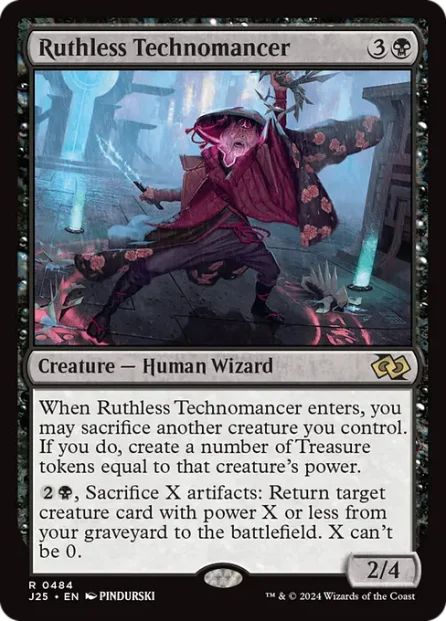 Ruthless Technomancer, Foundations Jumpstart — Magic: The Gathering card