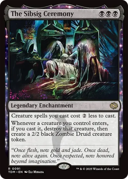 The Sibsig Ceremony, Tarkir: Dragonstorm, foil — Magic: The Gathering card