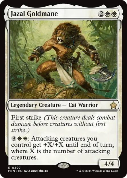 Jazal Goldmane, Foundations — Magic: The Gathering card