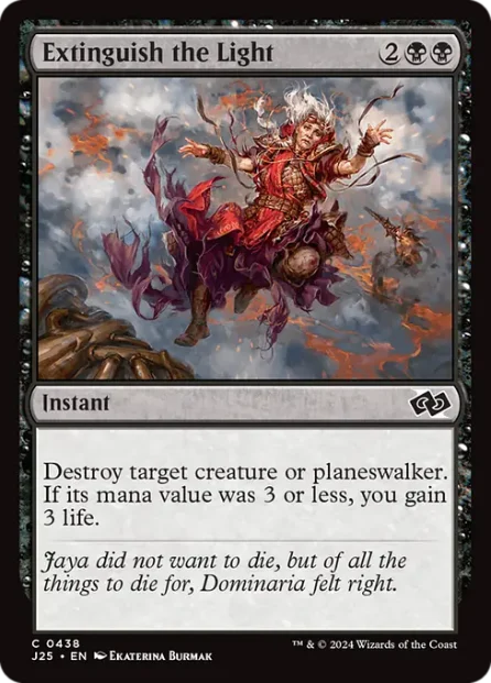 Extinguish the Light, Foundations Jumpstart — Magic: The Gathering card