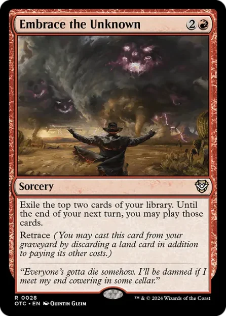 Embrace the Unknown, Outlaws of Thunder Junction Commander — Magic: The Gathering card
