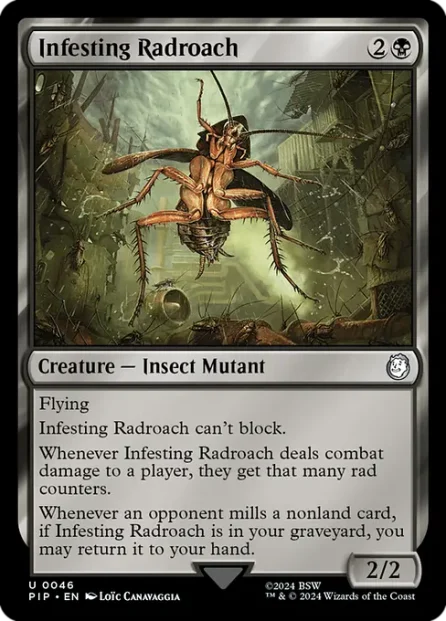 Infesting Radroach, Fallout — Magic: The Gathering card
