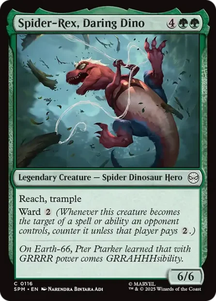 Spider-Rex, Daring Dino, Marvel's Spider-Man — Magic: The Gathering card