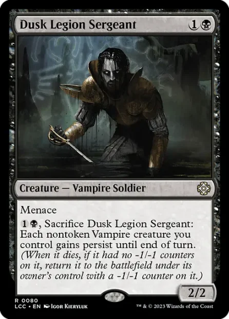 Dusk Legion Sergeant, The Lost Caverns of Ixalan Commander — Magic: The Gathering card