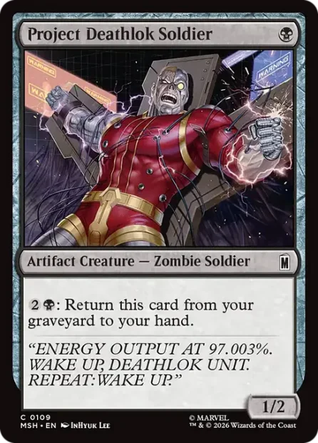 Project Deathlok Soldier, Marvel Super Heroes — Magic: The Gathering card