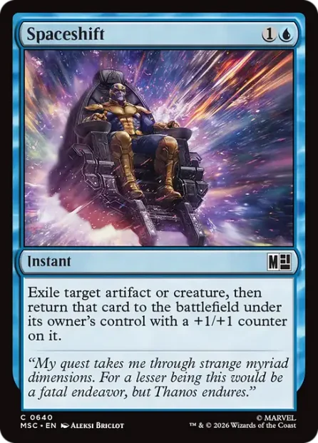 Spaceshift, Marvel Super Heroes Commander — Magic: The Gathering card