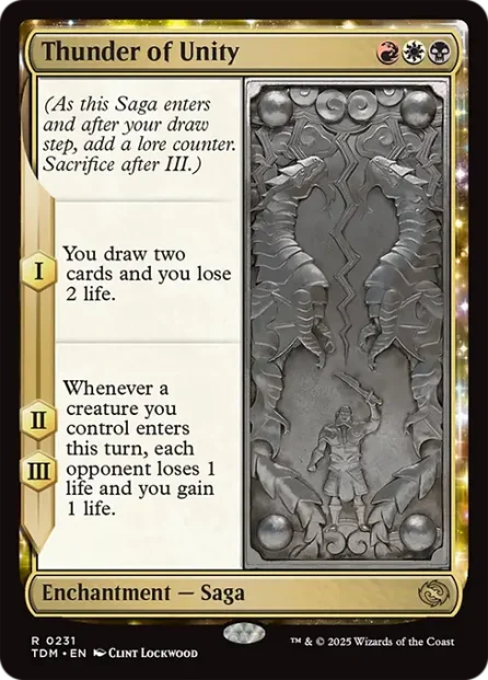 Thunder of Unity, Tarkir: Dragonstorm — Magic: The Gathering card