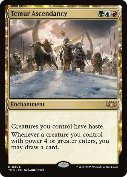 Temur Ascendancy, Tarkir: Dragonstorm Commander — Magic: The Gathering card
