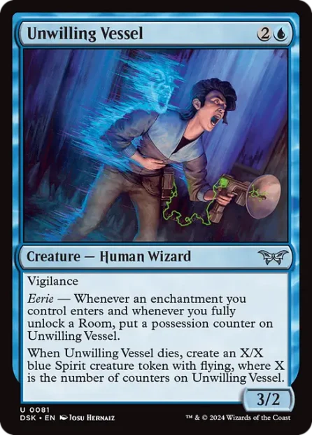 Unwilling Vessel, Duskmourn: House of Horror — Magic: The Gathering card