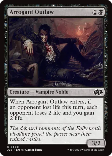 Arrogant Outlaw, Foundations Jumpstart — Magic: The Gathering card