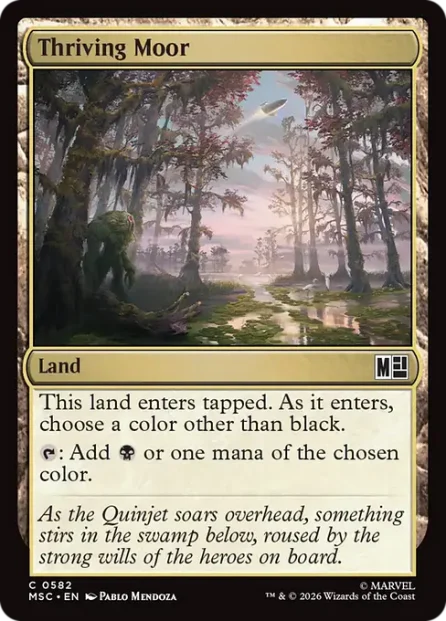 Thriving Moor, Marvel Super Heroes Commander — Magic: The Gathering card
