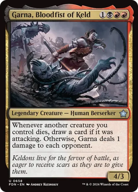 Garna, Bloodfist of Keld, Foundations — Magic: The Gathering card