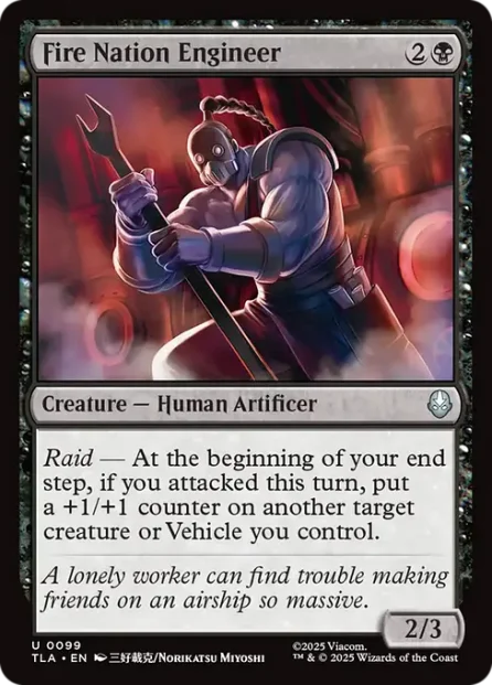 Fire Nation Engineer, Avatar: The Last Airbender — Magic: The Gathering card