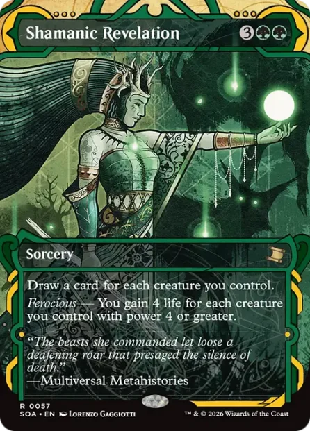 Shamanic Revelation, Secrets of Strixhaven Mystical Archive — Magic: The Gathering card