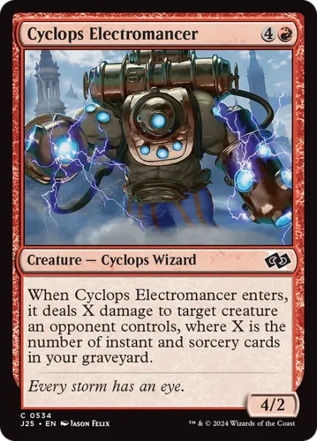 Cyclops Electromancer, Foundations Jumpstart — Magic: The Gathering card