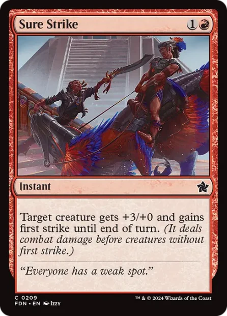 Sure Strike, Foundations — Magic: The Gathering card