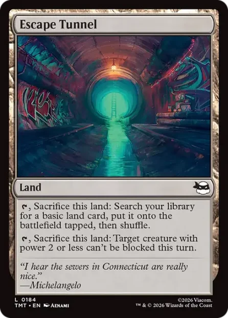 Escape Tunnel, Teenage Mutant Ninja Turtles — Magic: The Gathering card