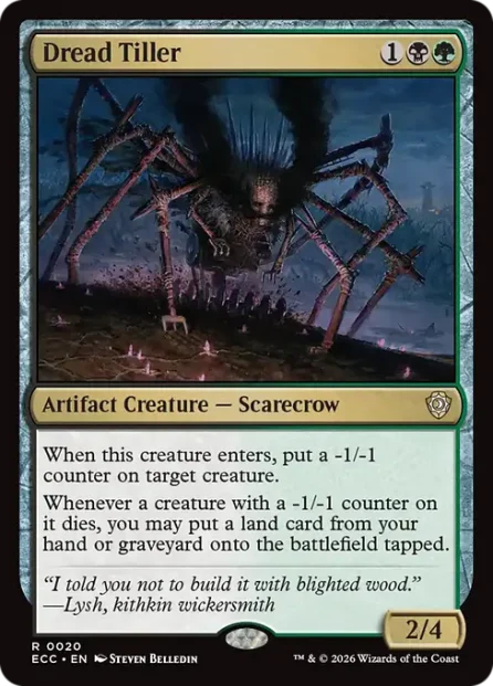 Dread Tiller, Lorwyn Eclipsed Commander — Magic: The Gathering card