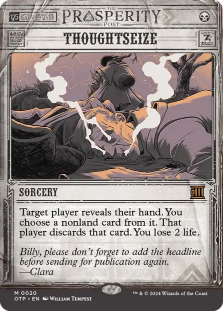 Thoughtseize, Breaking News — Magic: The Gathering card