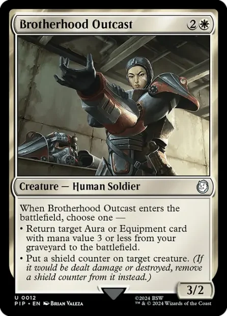 Brotherhood Outcast, Fallout — Magic: The Gathering card
