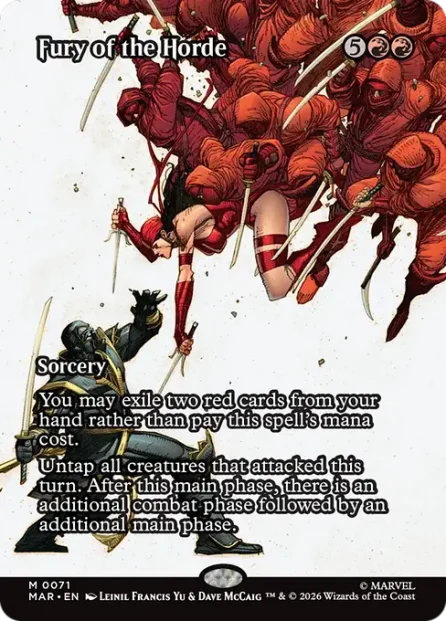 Fury of the Horde, Marvel Universe — Magic: The Gathering card