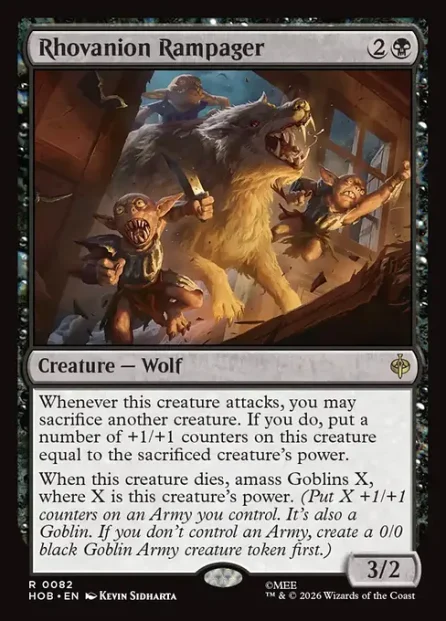 Rhovanion Rampager, The Hobbit — Magic: The Gathering card