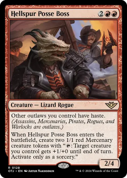 Hellspur Posse Boss, Outlaws of Thunder Junction — Magic: The Gathering card