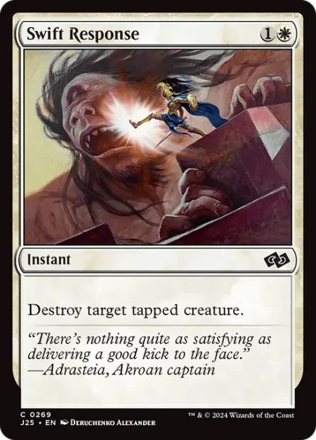 Swift Response, Foundations Jumpstart — Magic: The Gathering card