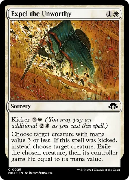 Expel the Unworthy, Modern Horizons 3 — Magic: The Gathering card