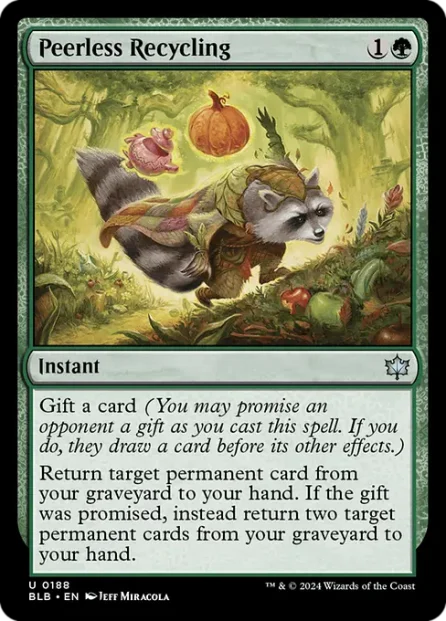 Peerless Recycling, Bloomburrow — Magic: The Gathering card