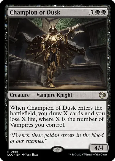 Champion of Dusk, The Lost Caverns of Ixalan Commander — Magic: The Gathering card