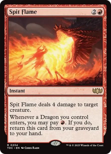 Spit Flame, Tarkir: Dragonstorm Commander — Magic: The Gathering card