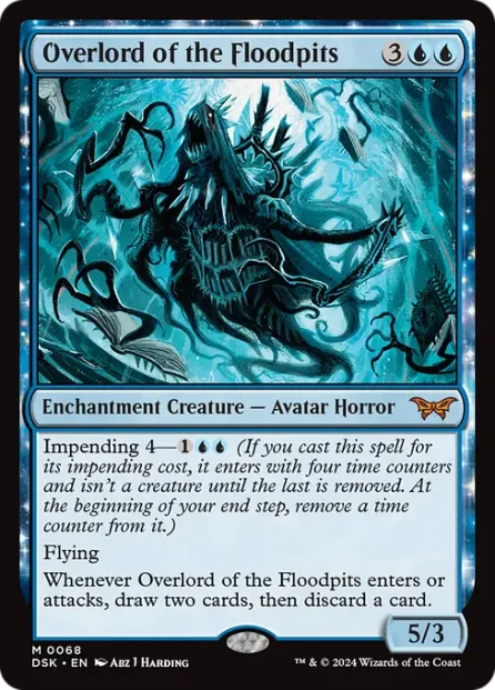 Overlord of the Floodpits, Duskmourn: House of Horror — Magic: The Gathering card